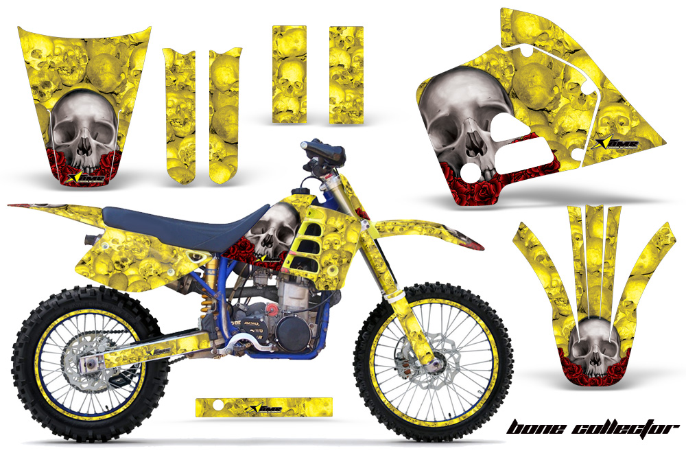 Husagerg C501 Graphics Kit BONES YELLOW-NPs